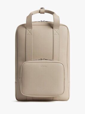 Monos Metro Backpack Ivory Vegan Leather with Classic Kit